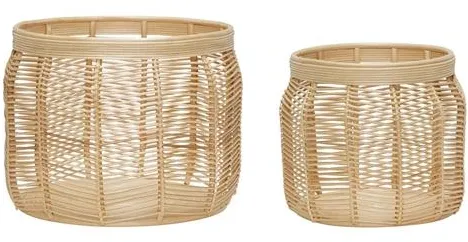 Hübsch Luna Kurver Natur Sett av 2